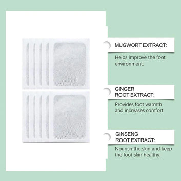 100% Merbal & Gentle Ingredient Detox Foot Pads (1 BOX = 20 PATCHES-BUY 1 GET 3 FREE)
