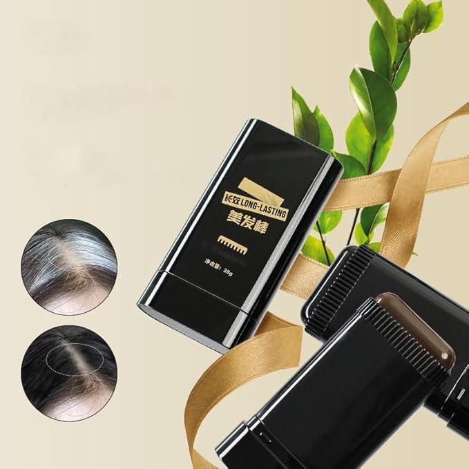 2Pack Safe and Convenient Comb Hair Dye, Waterproof and Sweat-Proof Hair Dye Comb, Quick Touch-Ups, 2 in 1 Instant Dye for Women & Men (Black-Brown)