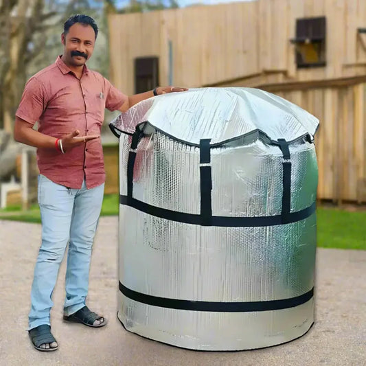 TankCrest™ Water Tank Insulation Cover (FREE SIZE 500 LTR, 1000,LTR,1500LTR)