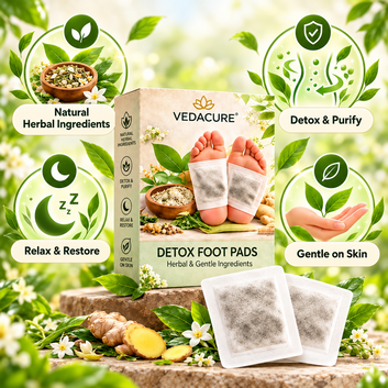 Ayurvedic 100% Herbal & Gentle Ingredient Foot Patches BUY 1 GET 3 FREE with 25 Wet Wipes for Easy Cleaning(Pack of 40)@499
