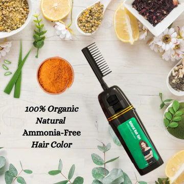 NATURAL HAIR DYE SHAMPOO WITH COMB APPLICATOR MAN & WOMAN LIMITED OFFER